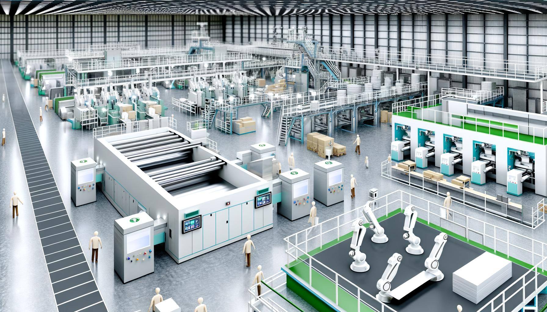 smart manufacturing image digital factory of paper manufacturer