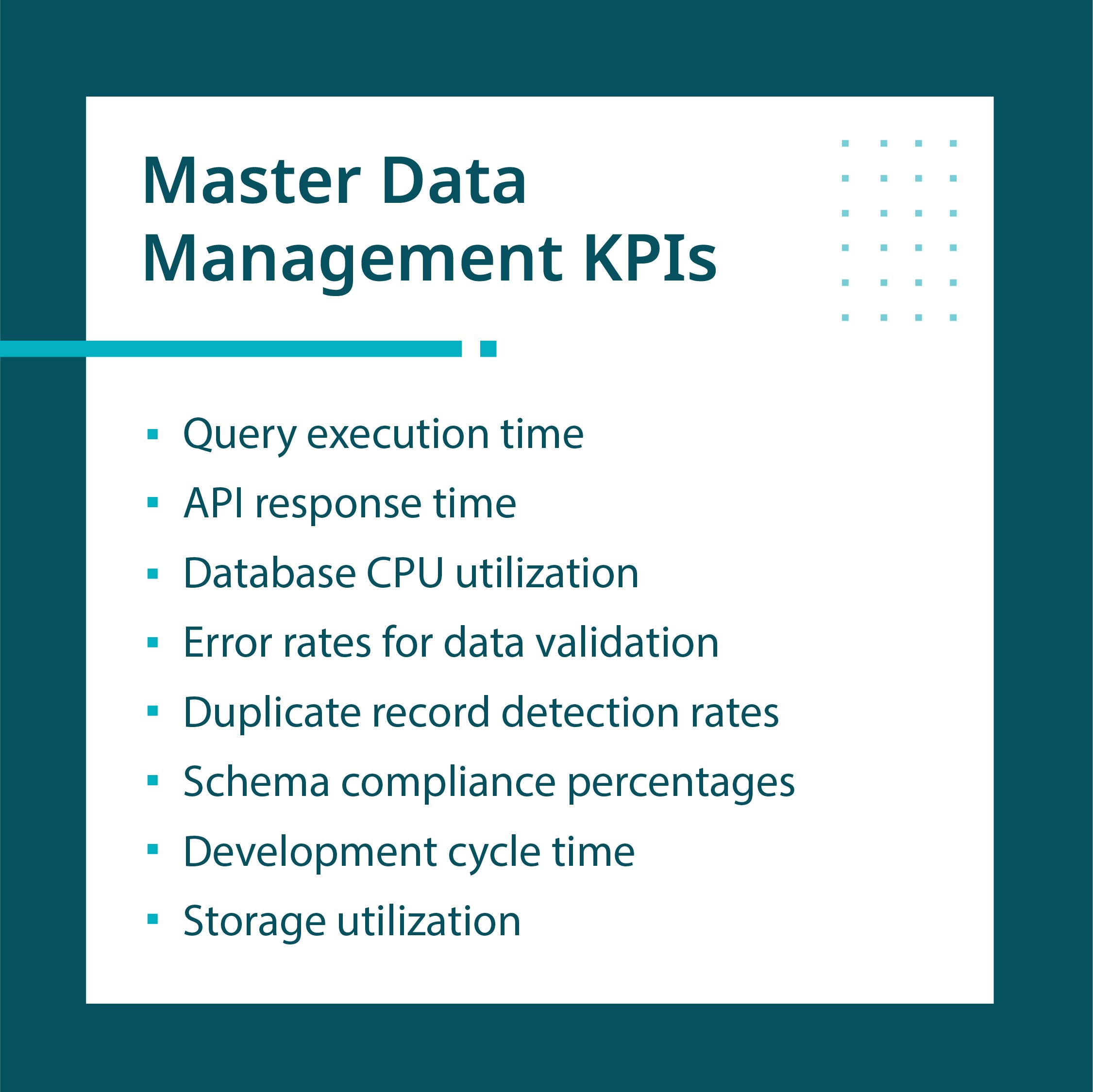 Master Data Management KPIs