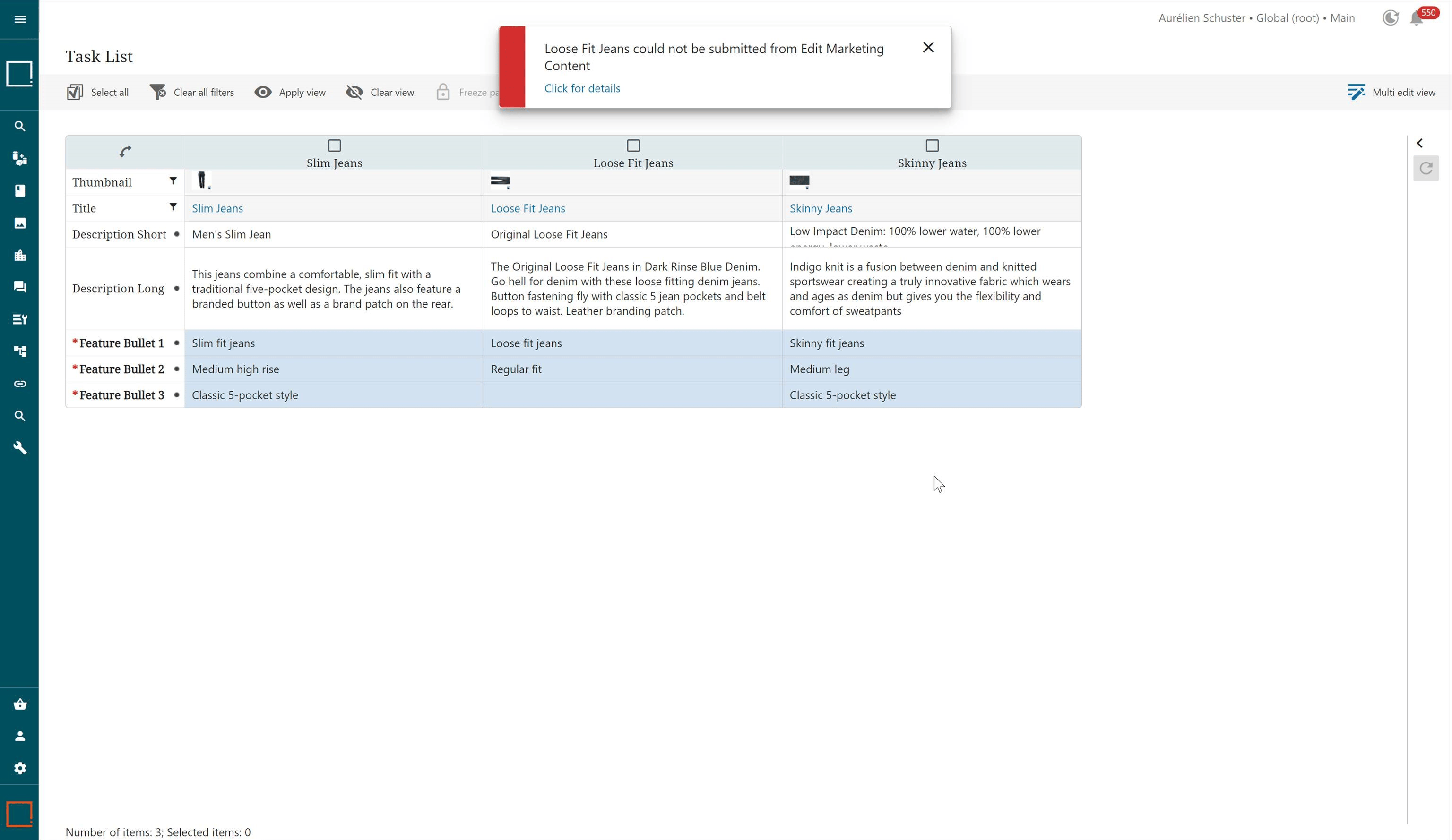 Product data governance completeness