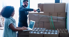 Distribution - Distribution image of sealing boxes in warehouse