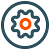 Automated data management icon
