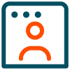 Customer data management icon