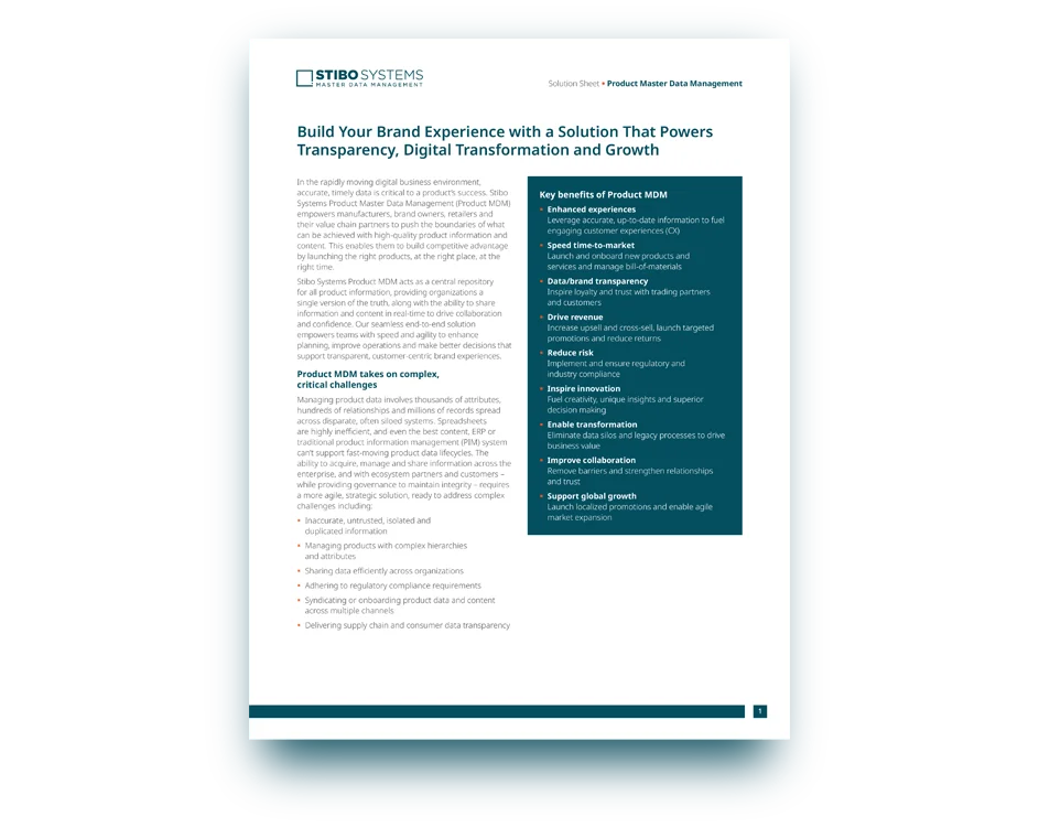enhance your brand experience with product mdm