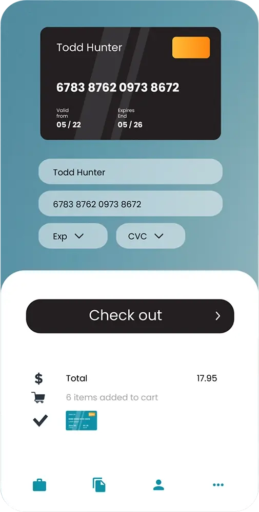 App on a phone screen