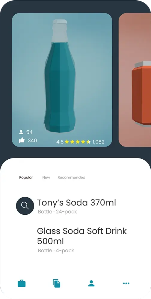 App on a phone screen