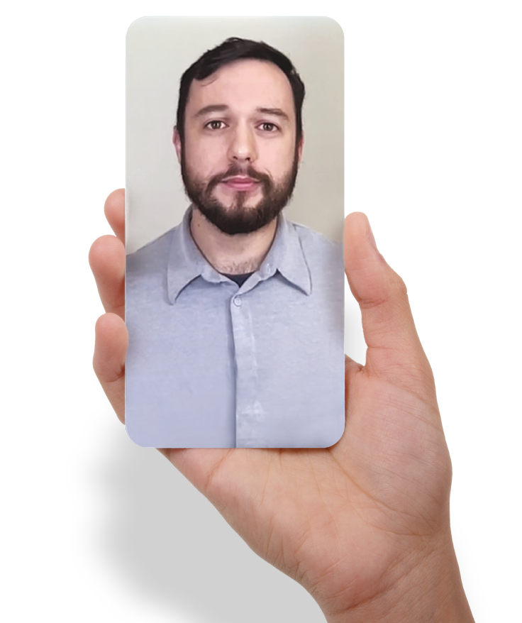 Video play button a phone
