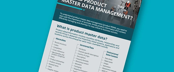 infographic what is product master data management - it is like product information management evolved