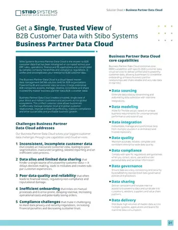 solution sheet business partner data cloud