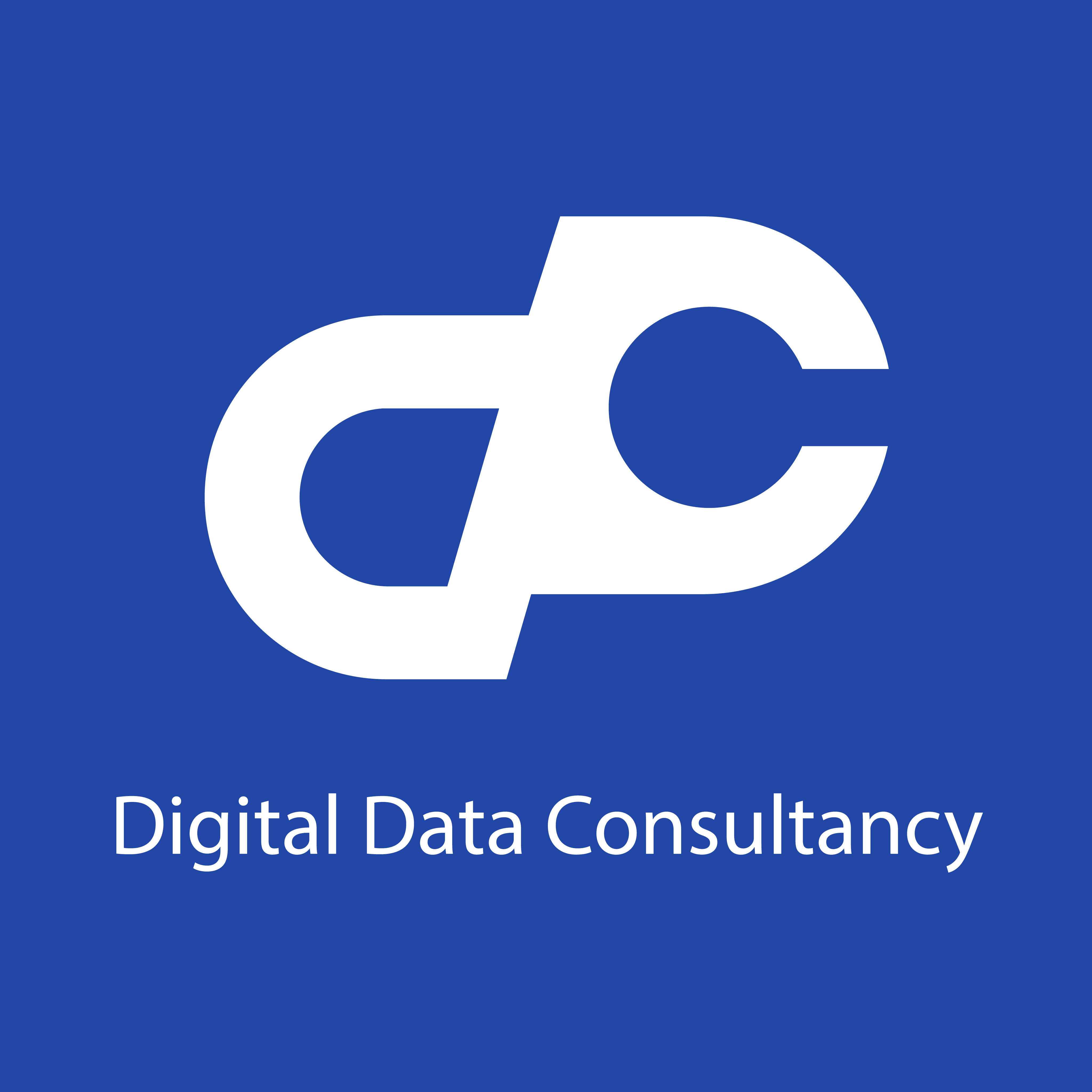 DDC - Logo Identity Vertical- White (Blue BG)