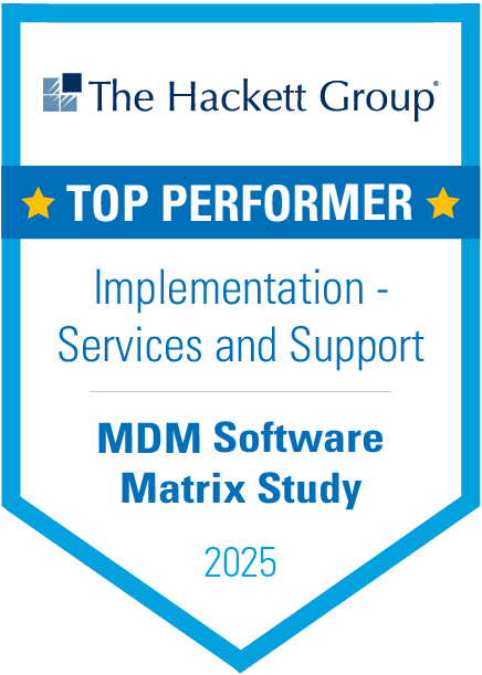 Hackett MDM implementation services and support badge